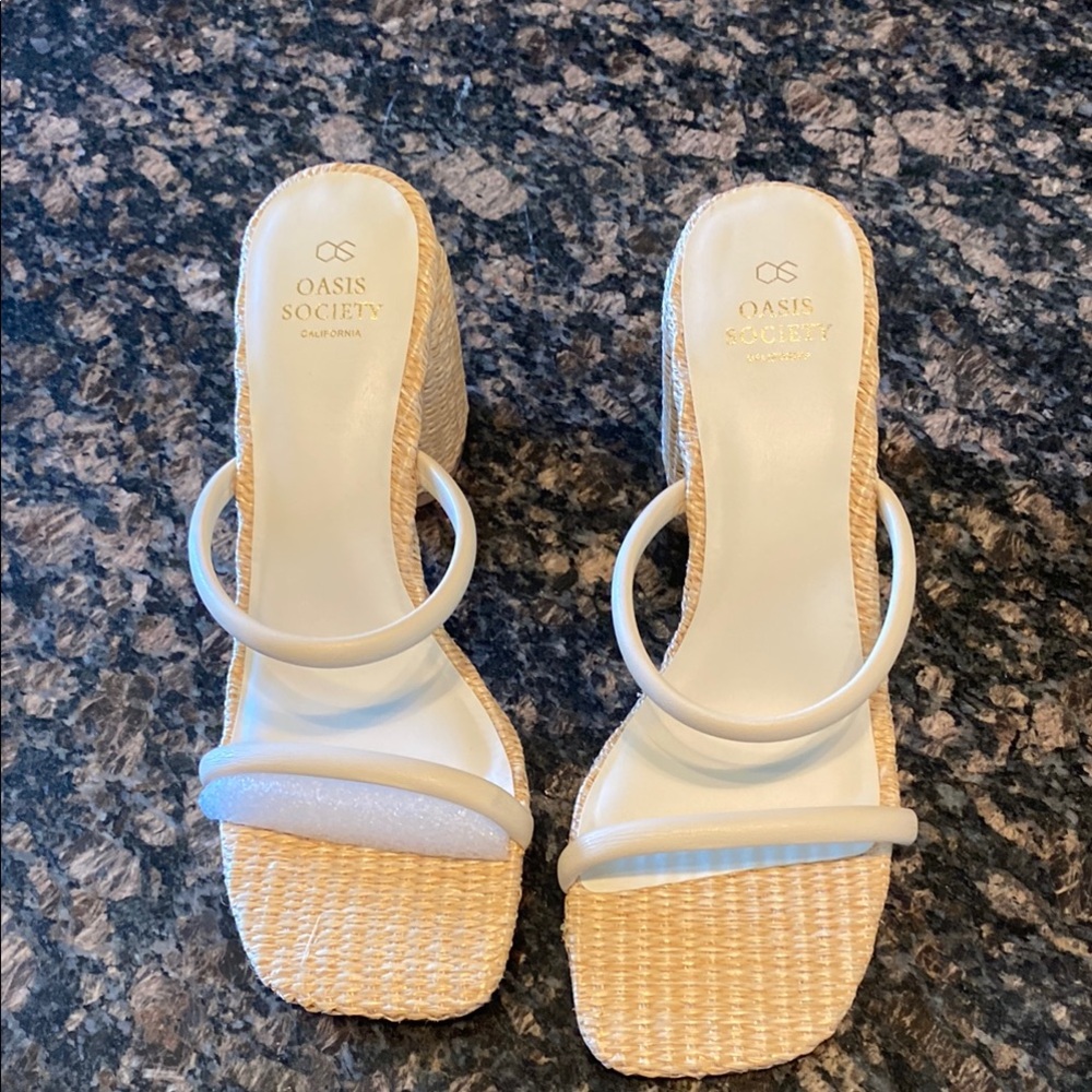 Society Women's Tan Wedge Sandals